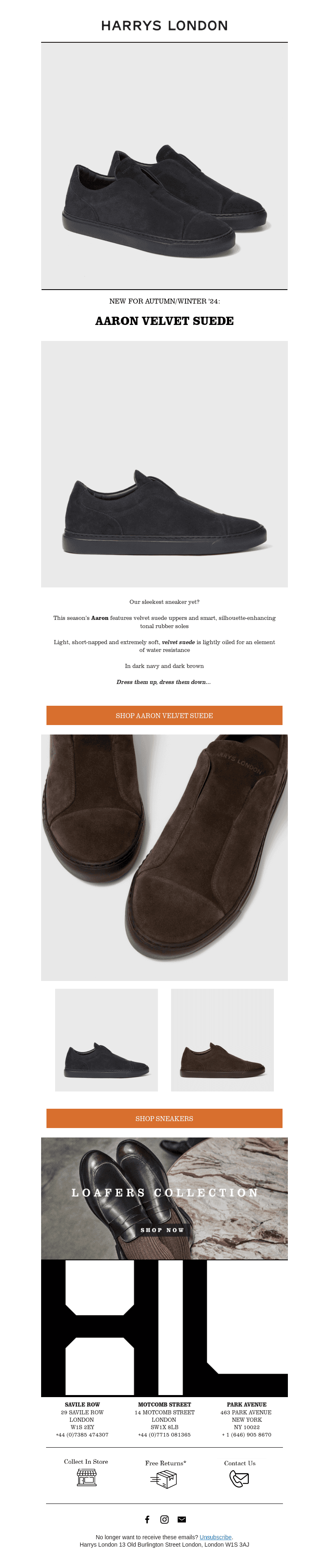 New velvet suede Aaron