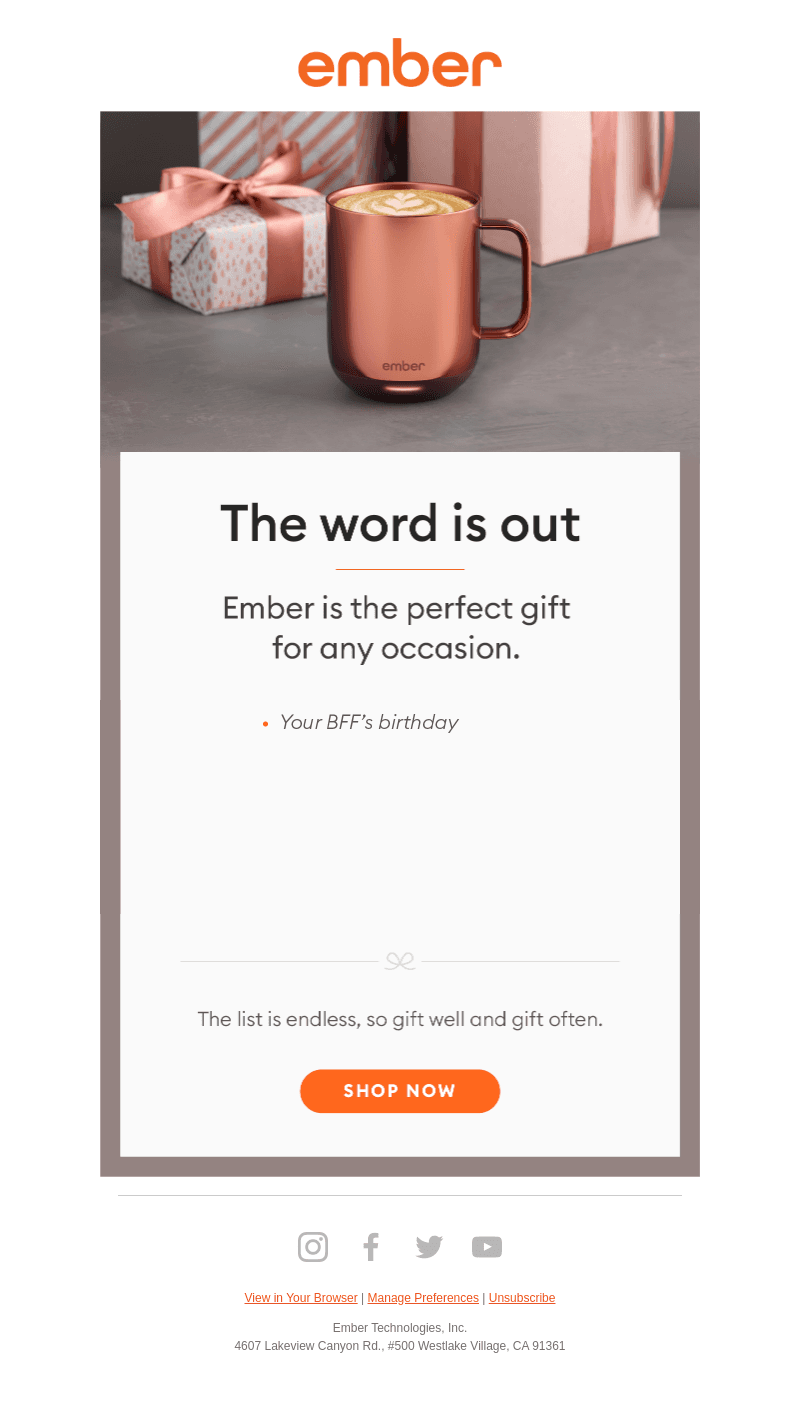 Gift Smart With Ember