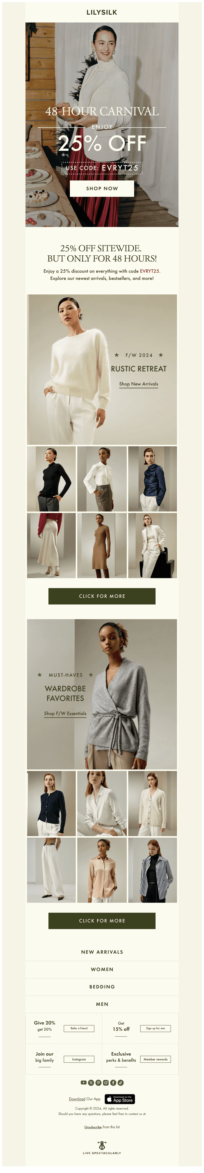 25% OFF SITEWIDE. 48 HOURS ONLY.