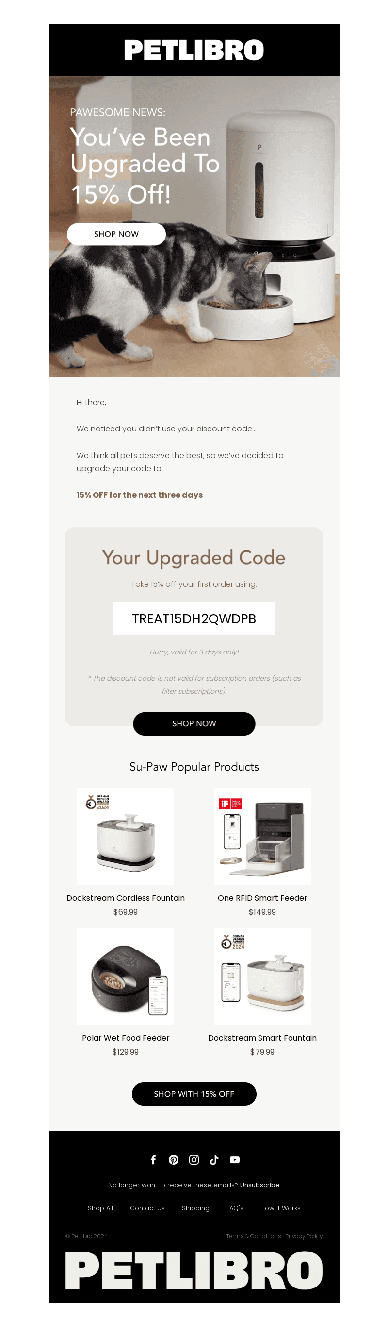 Woohoo, your discount has been upgraded! 🎉