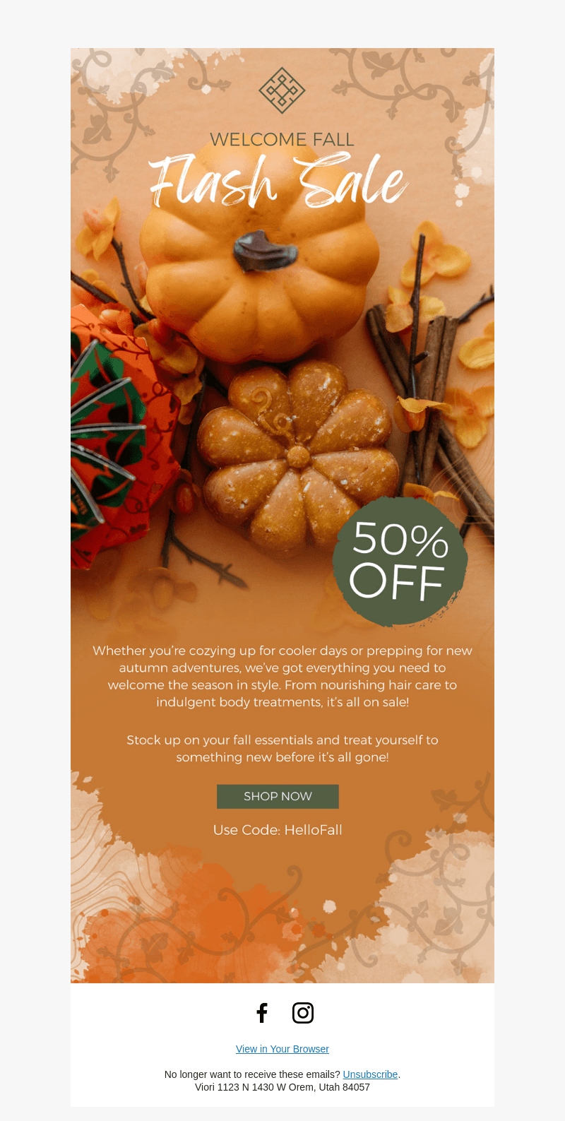 50% OFF Flash Sale