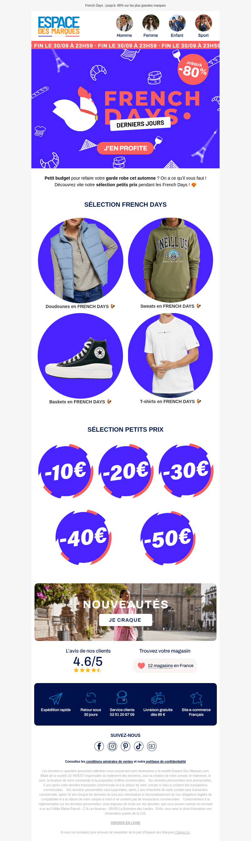 Tout à moins de 50€ 💥