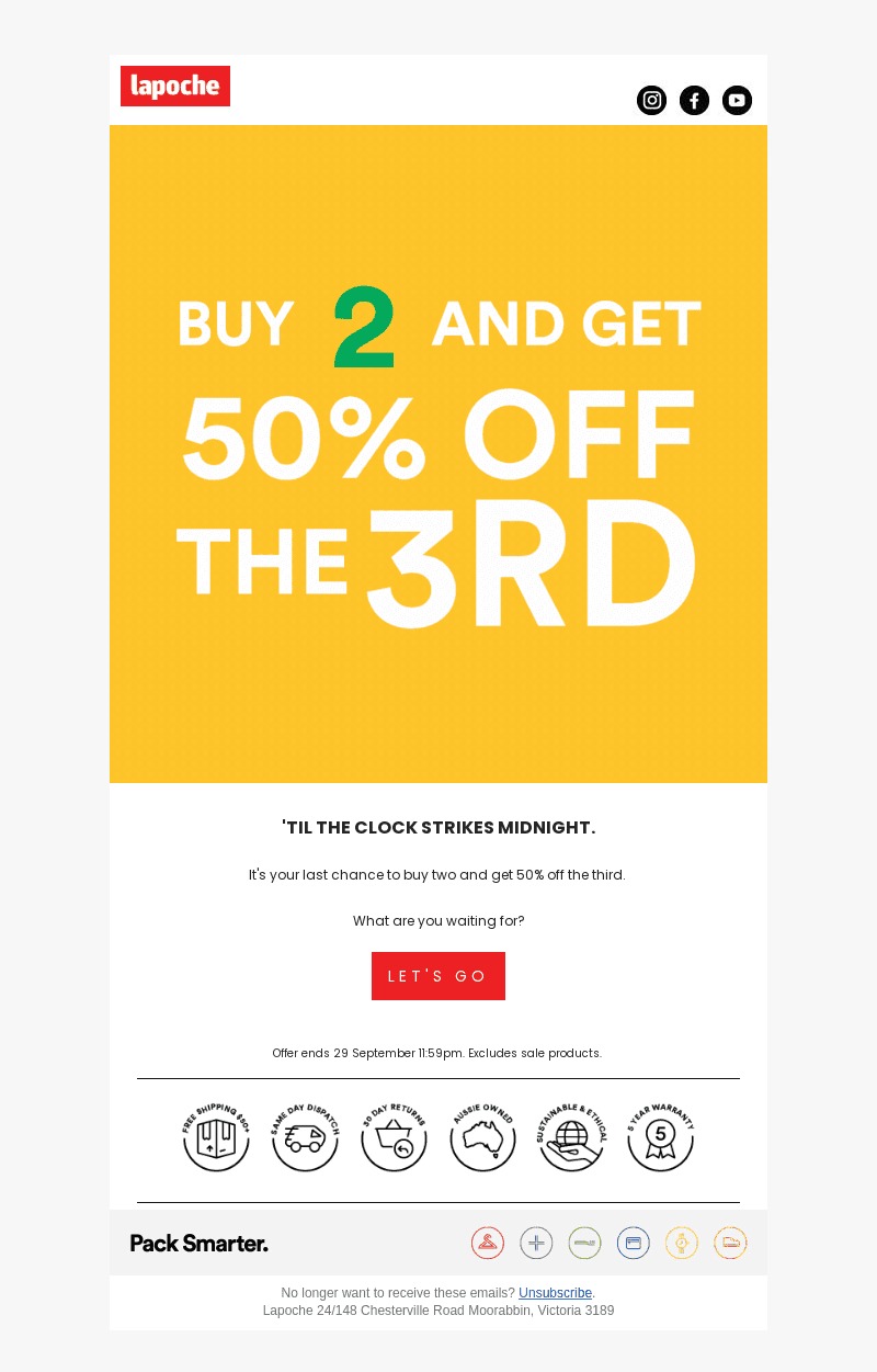 🚨FINAL HOURS 🚨 | buy two, get 50% off the 3rd