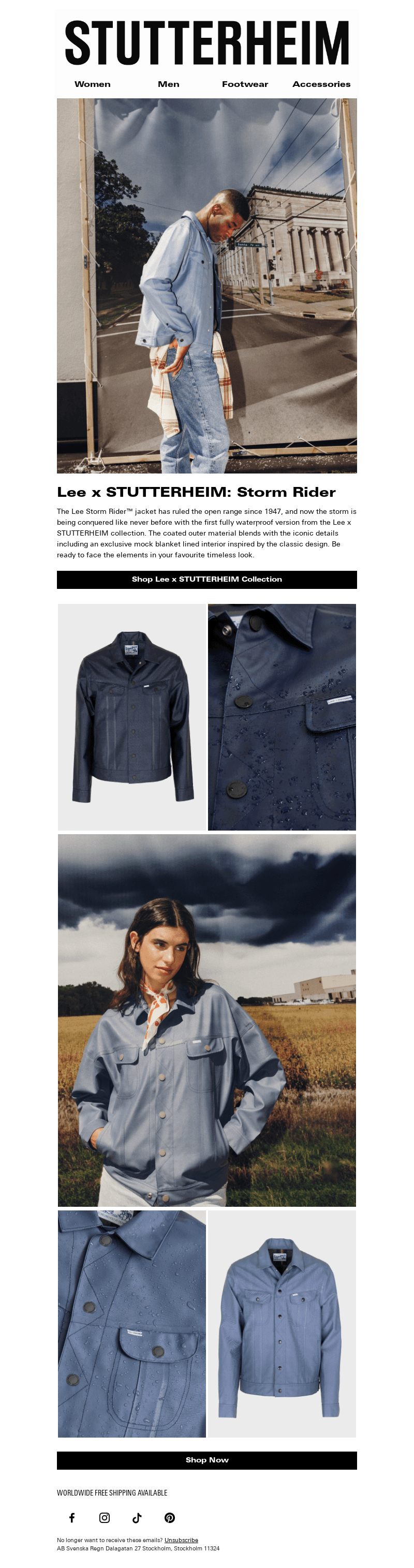Lee x STUTTERHEIM: Storm Rider Jacket