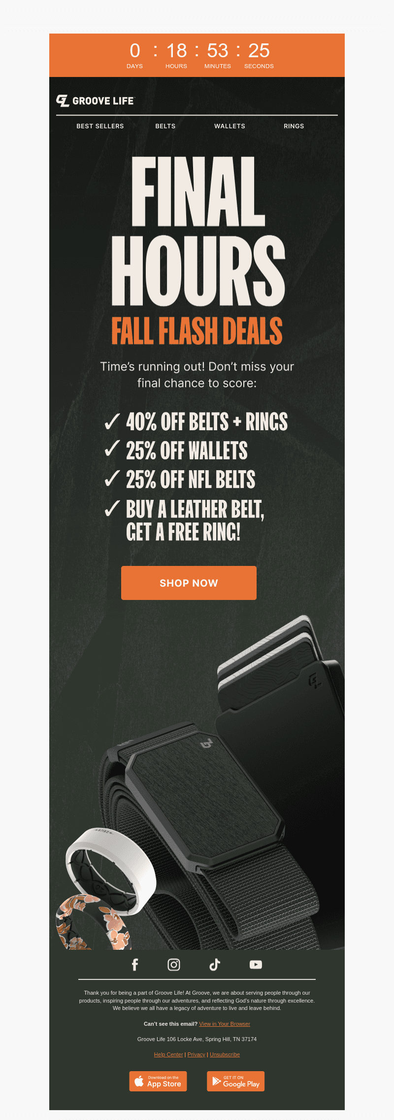 ⏳ Fall Flash Deals End Tonight