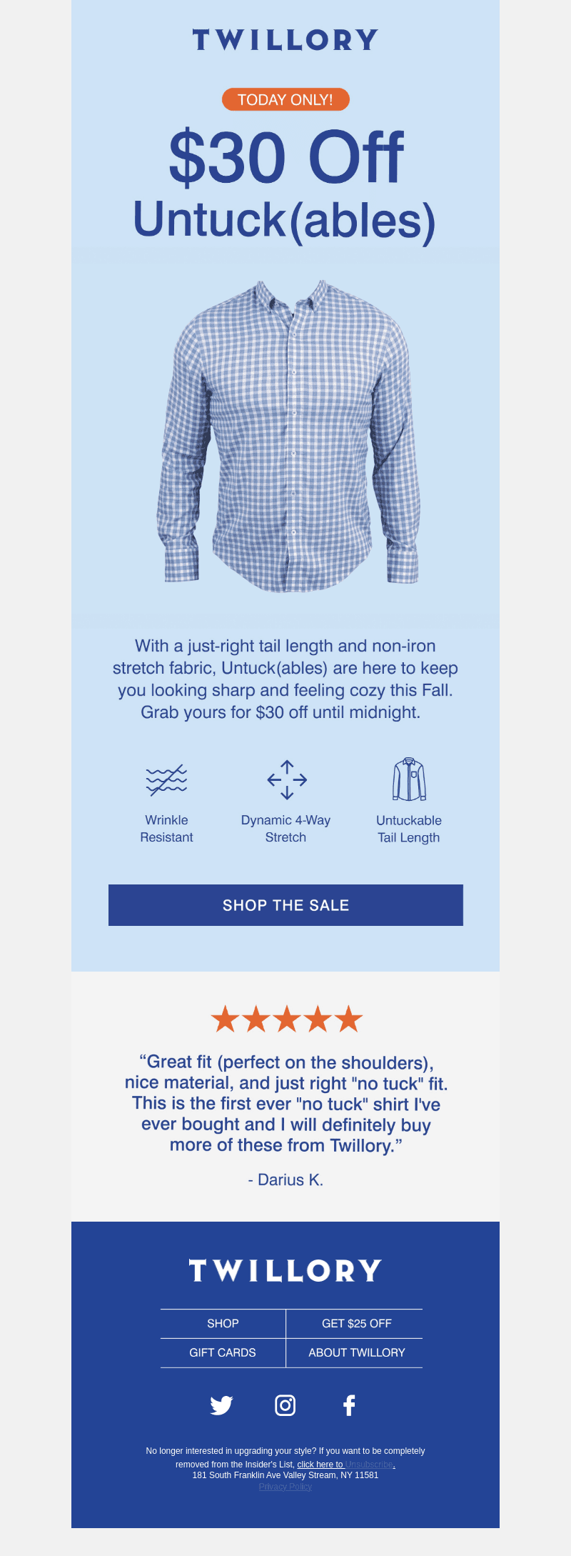 FLASH SALE ⚡️ $30 off Untuck(ables)