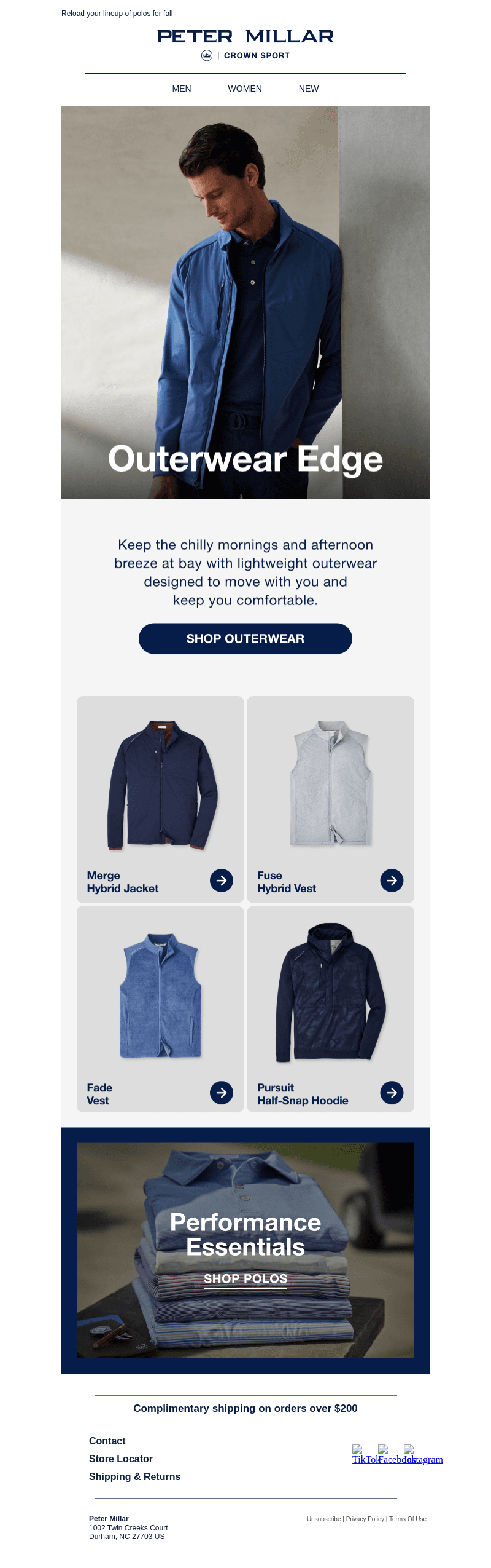 Your Seasonal Edge—New Performance Outerwear