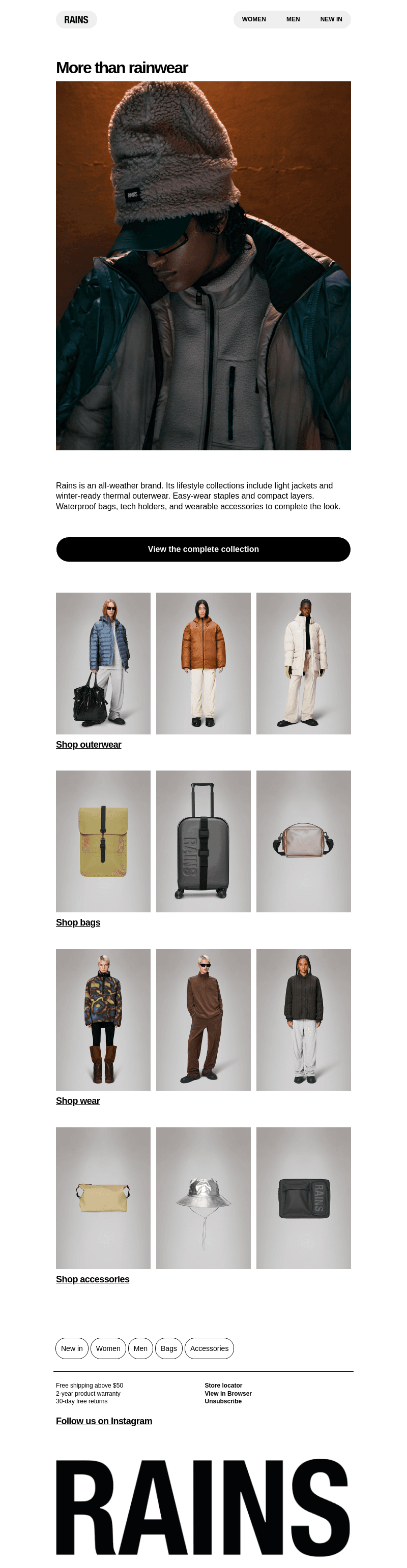 More than rainwear