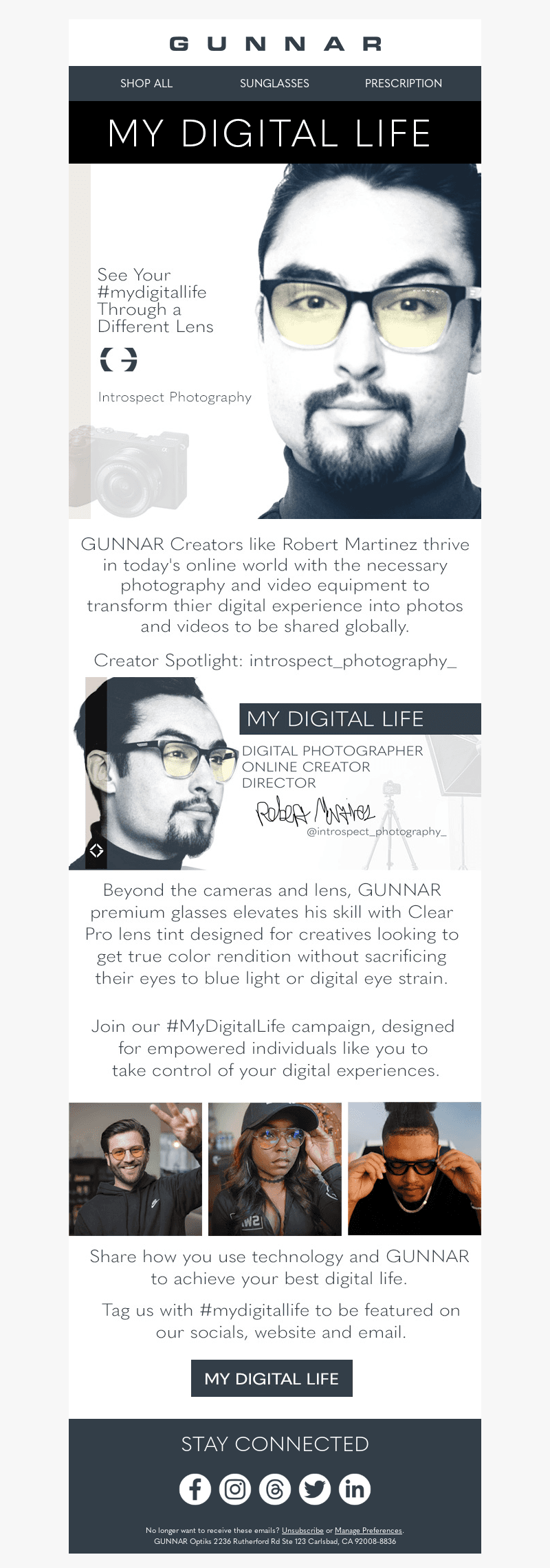 Gain a different perspective with #MyDigitalLife & GUNNAR