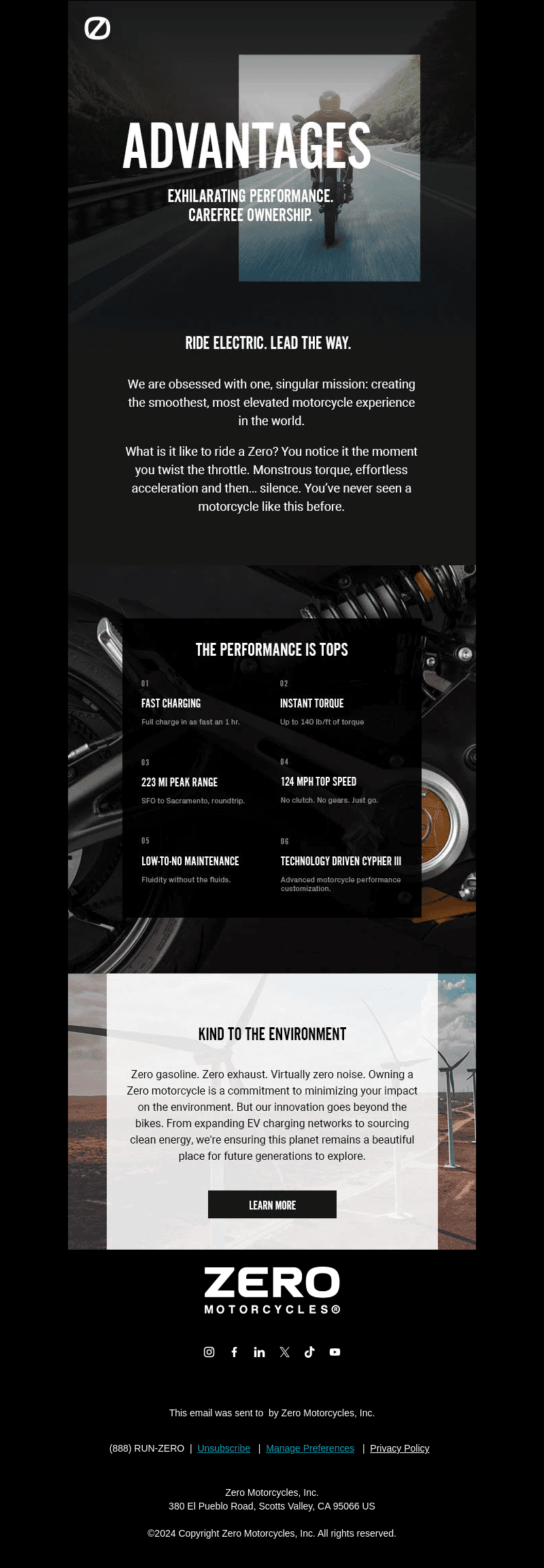 Explore the Advantages of Riding a Zero