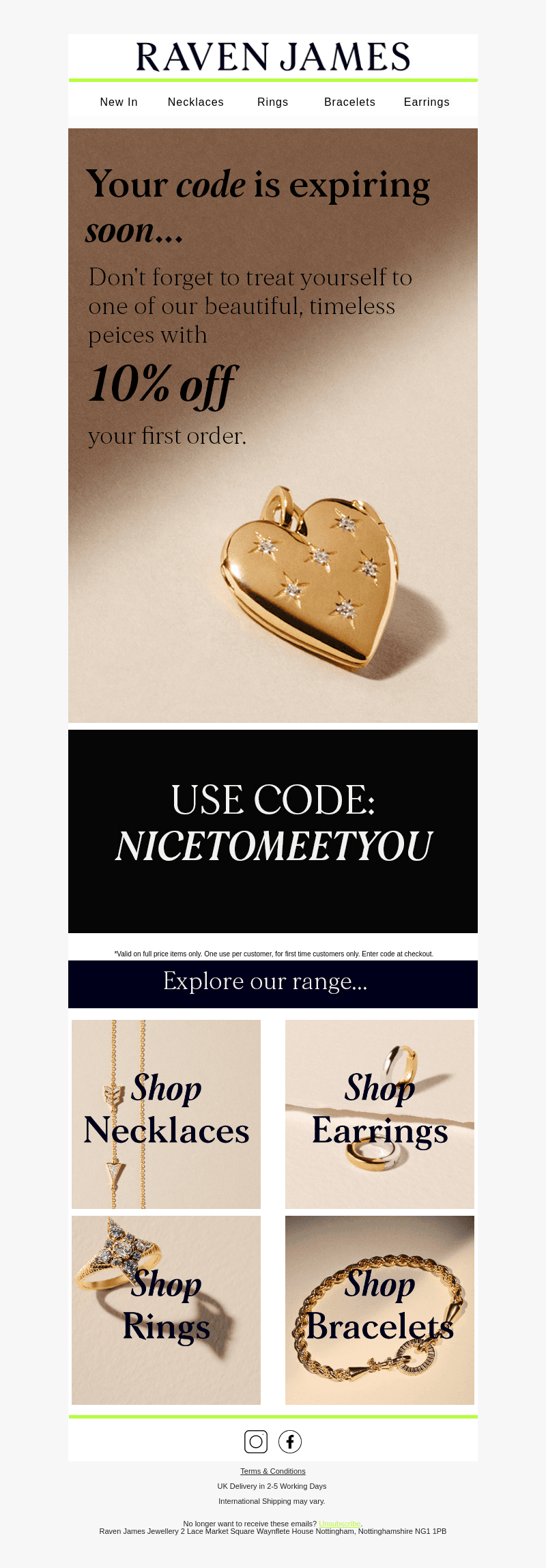Your discount code is about to expire...