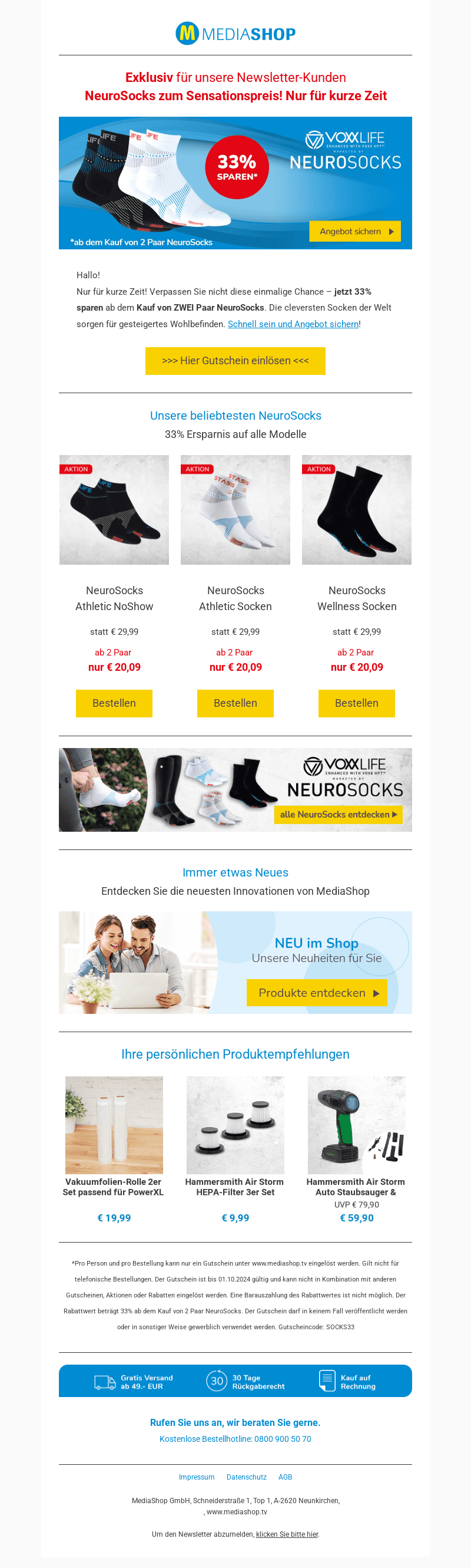 Sichern Sie sich 33% Rabatt auf NeuroSocks🧦