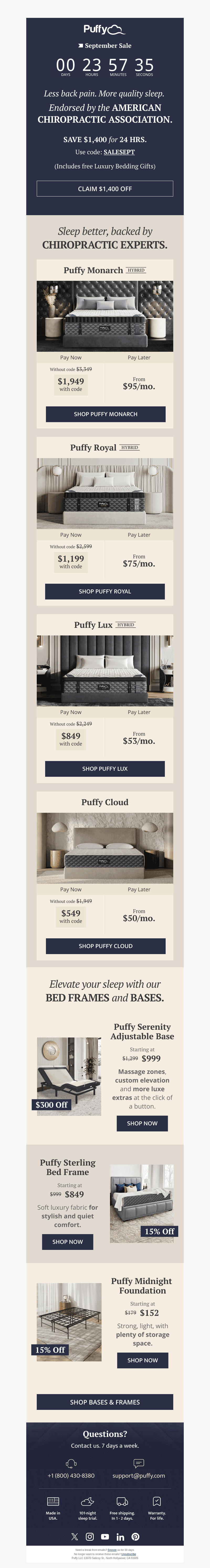 A better night's sleep, awarded by experts...