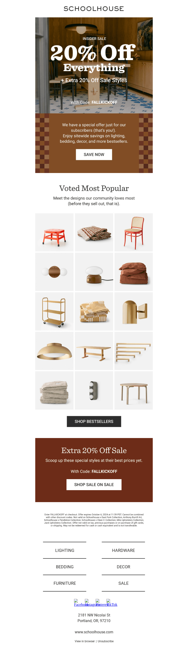 Just For You: 20% Off Everything