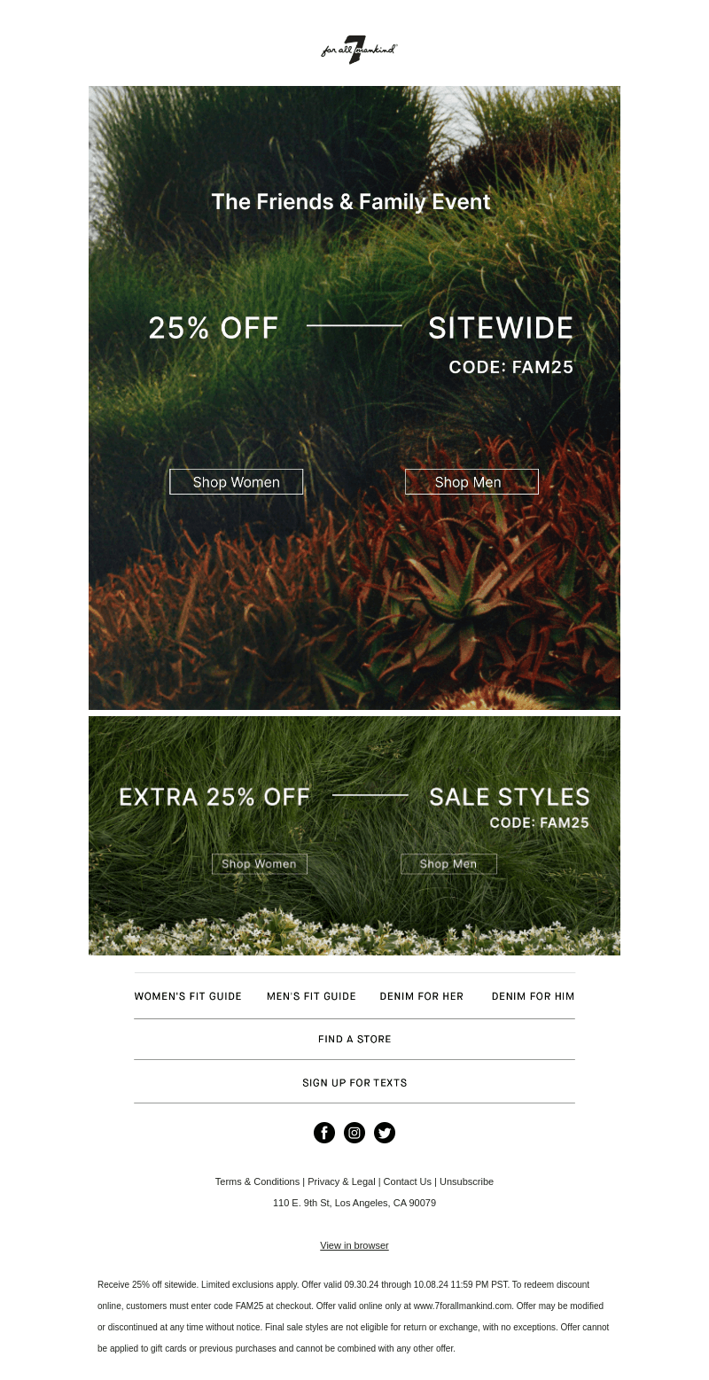 25% Off Sitewide Starts Now