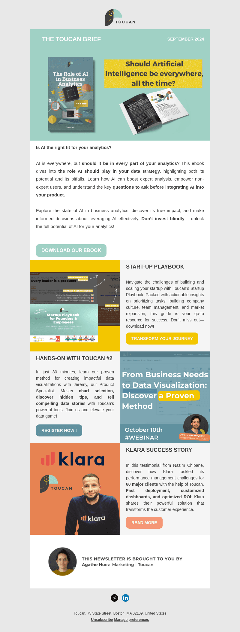 September Newsletter: AI in Analytics eBook for  🚀
