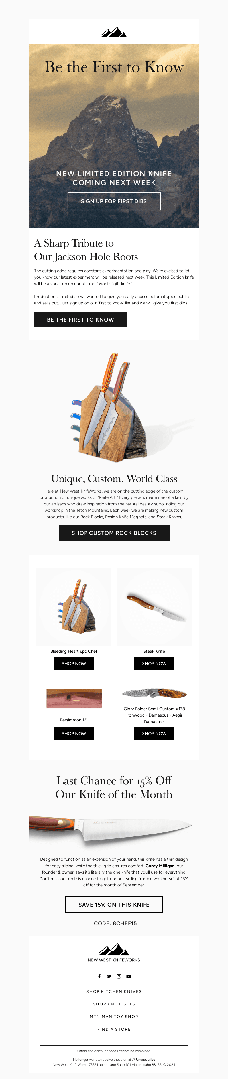 New Limited Edition Knife Coming Next Week!