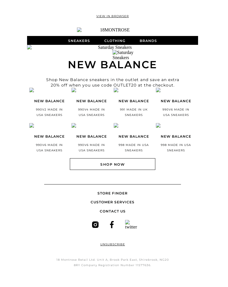 New Balance Sneakers.