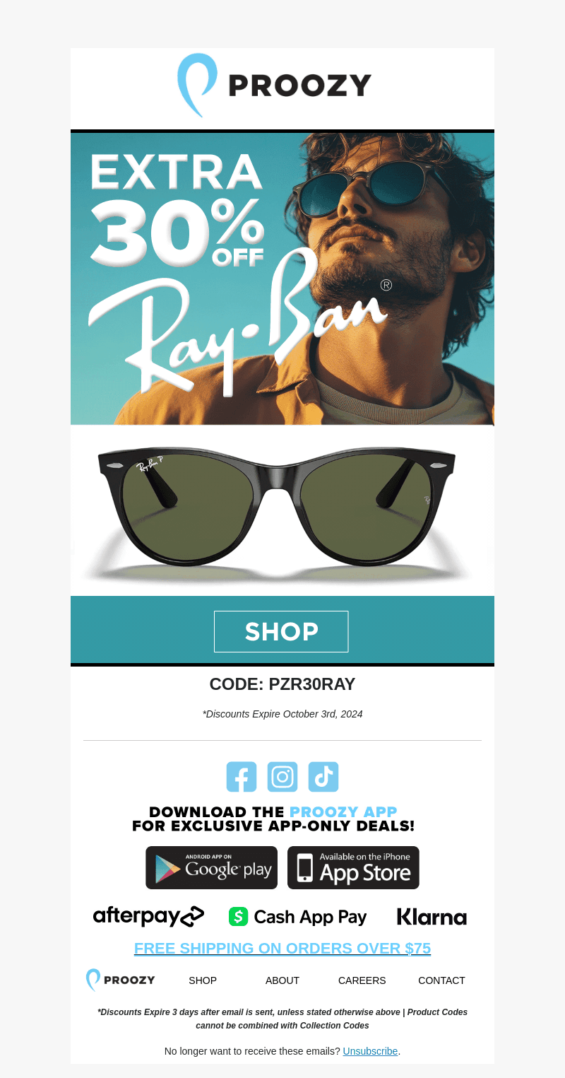 Extra Savings on Iconic Sunglasses!