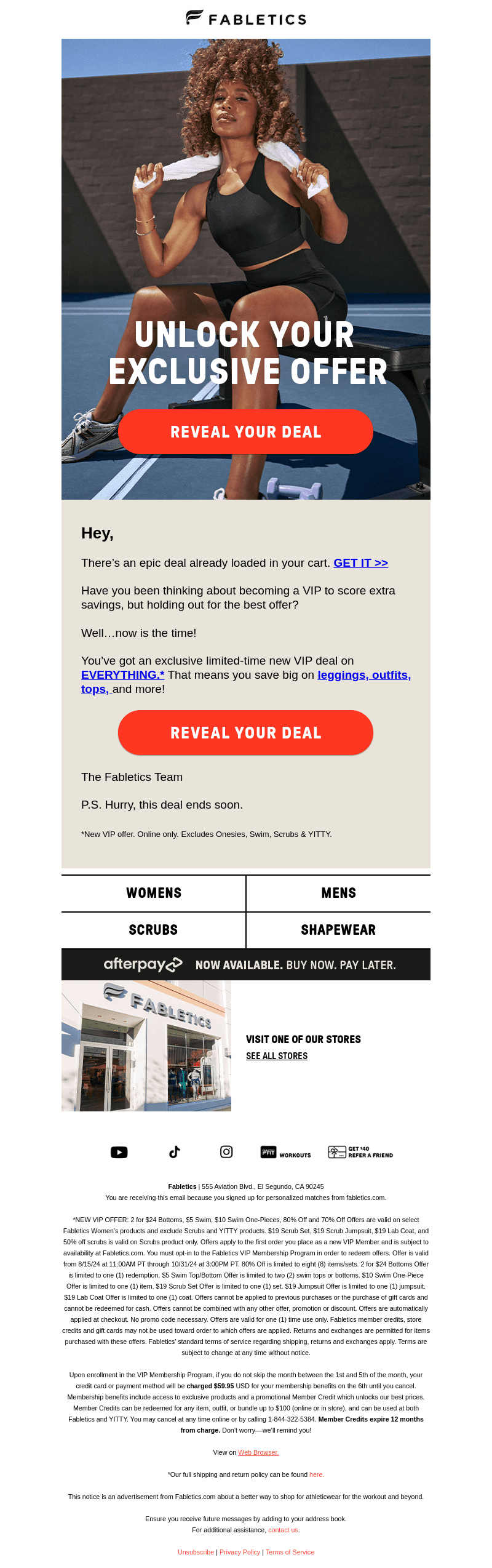 RE: A new deal in your cart