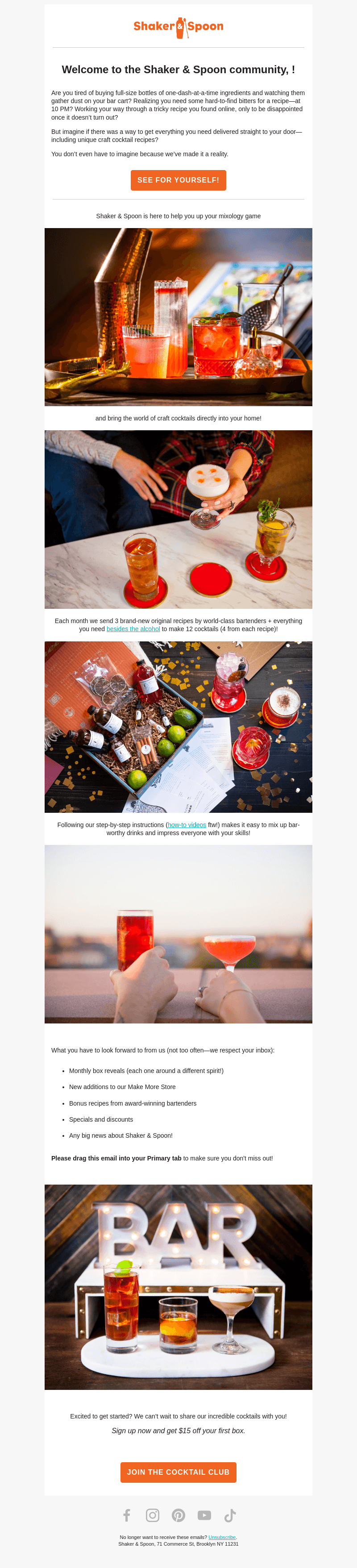 Shaker and Spoon email from Tue, Oct 1, 2024