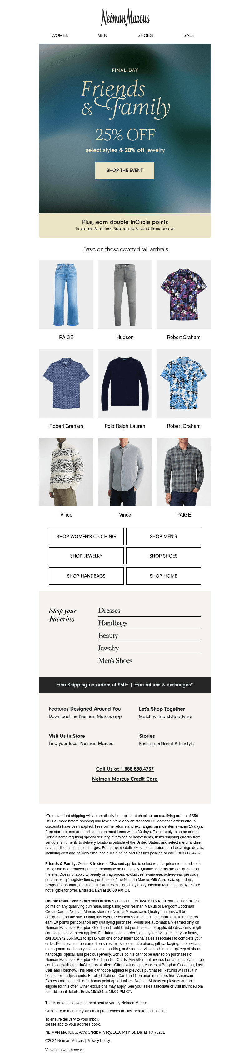 ENDS TONIGHT: Up to 25% off
