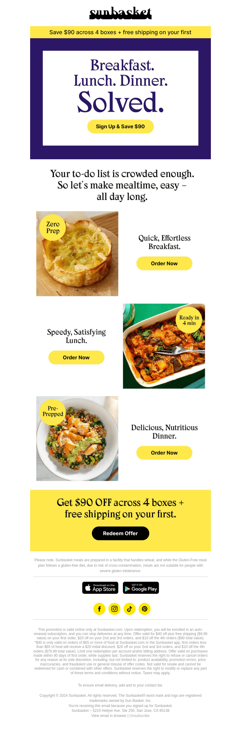 Busy? We've got you, ALL day.
