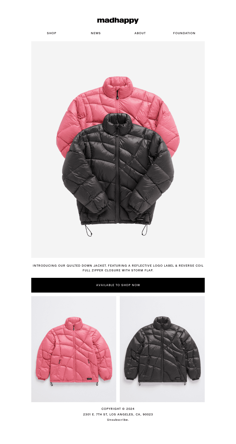 Quilted Down Jacket