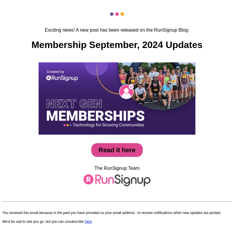 New Post! - Membership September, 2024 Updates