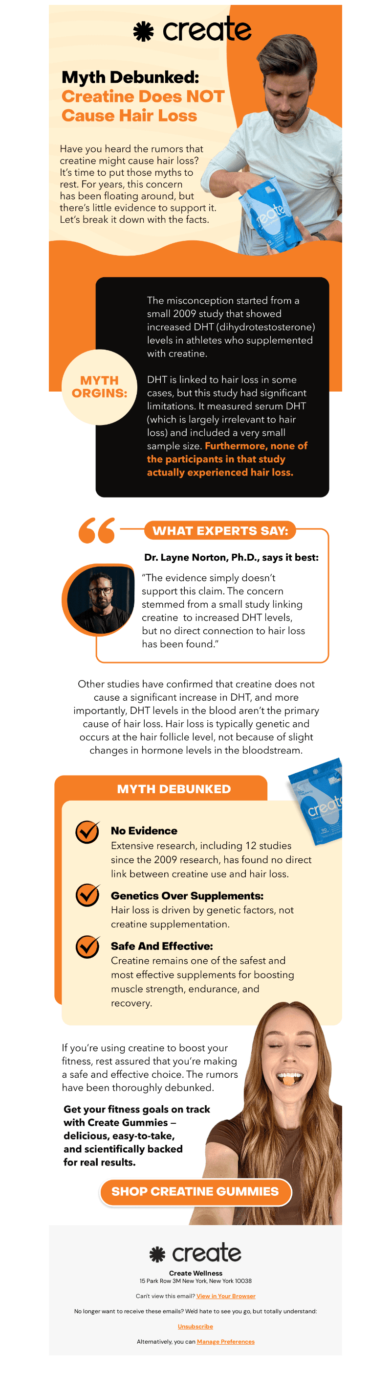 🔍 MYTH BUSTED: Creatine Does NOT Cause Hair Loss!