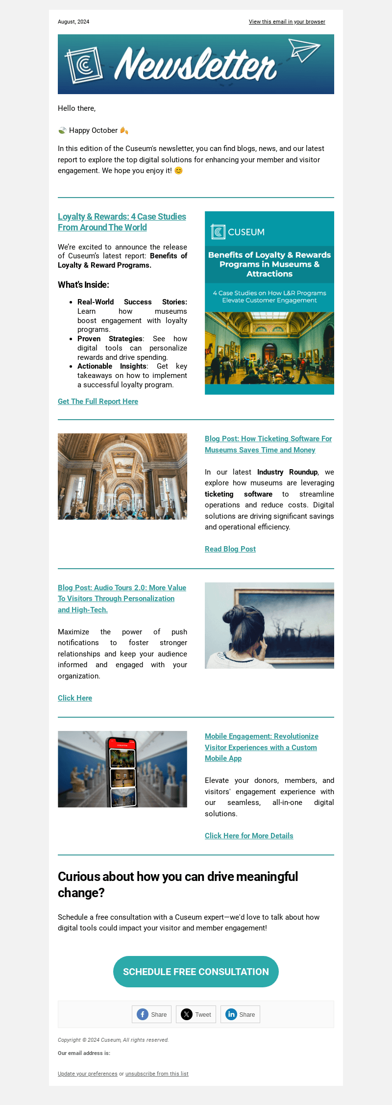Cuseum email from Tue, Oct 1, 2024