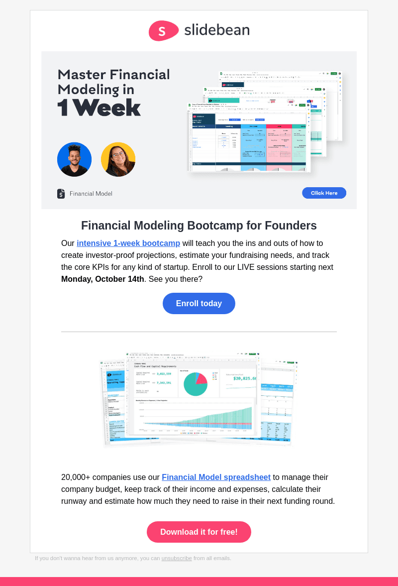 Our next financial modeling course is coming up 🗓️