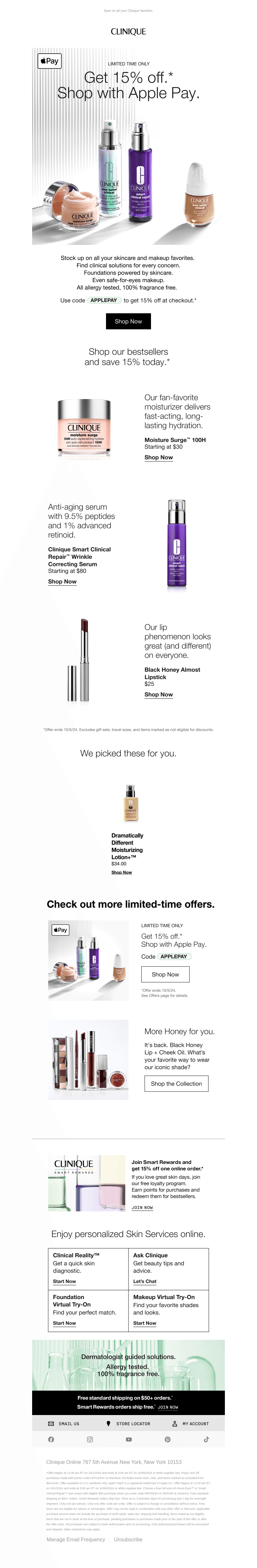 Get 15% off. Shop with Apple Pay.