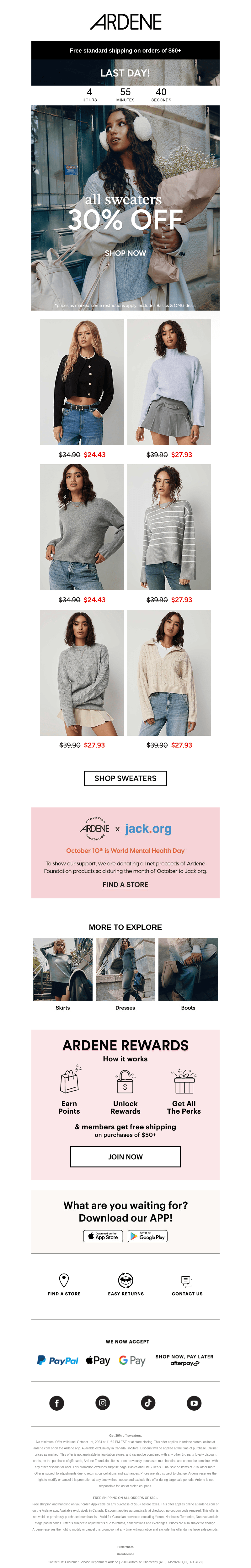 ENDS AT MIDNIGHT: 30% OFF SWEATERS 💥