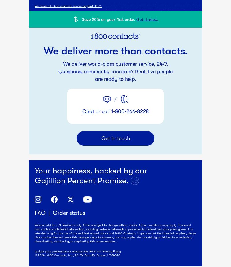 First time ordering contacts online? We’ve got you.