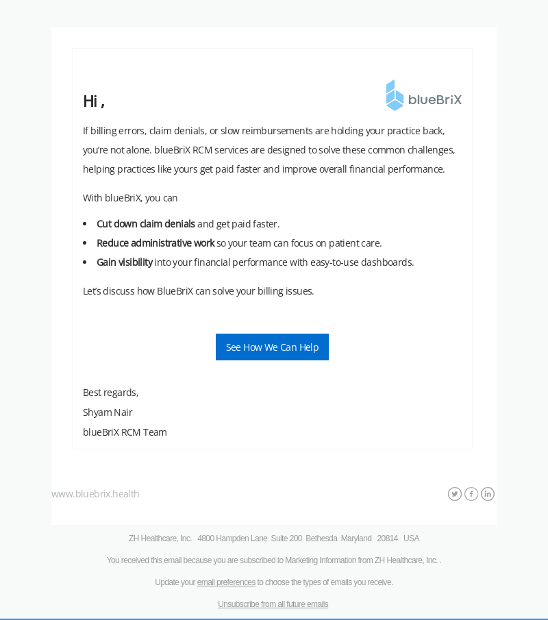 Struggling with Billing? blueBriX has the Solution.