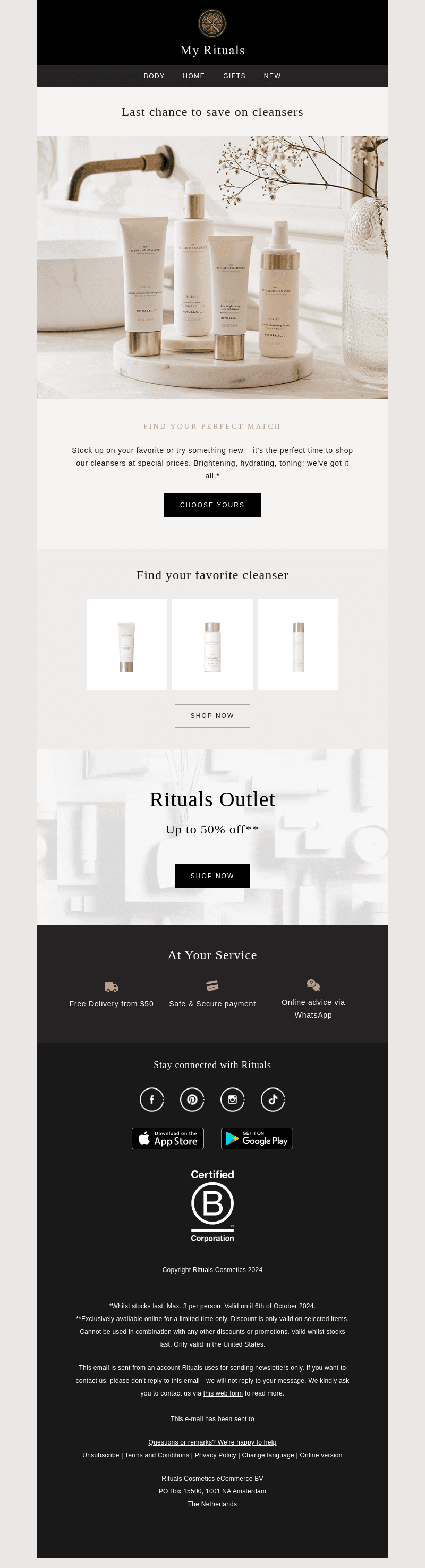 Last chance | Save on cleansers