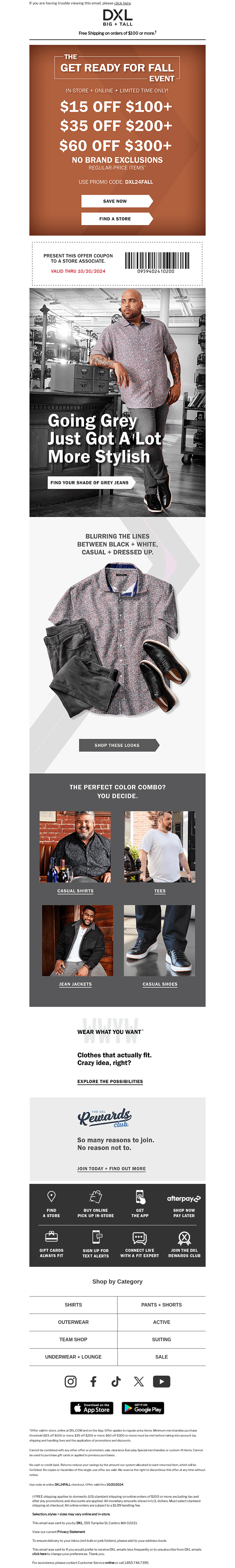 Here's $60 Off To Get You Ready For Fall!