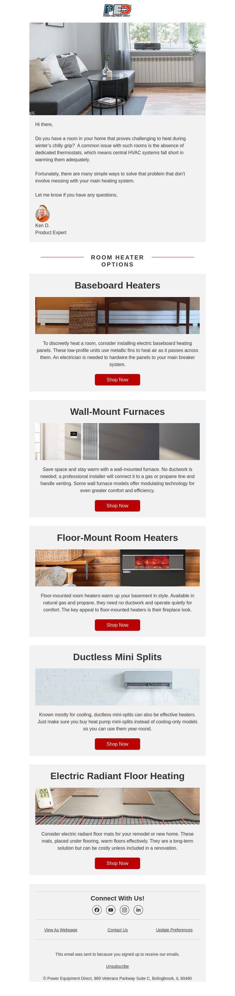 A Warmer Solution for Cold Rooms