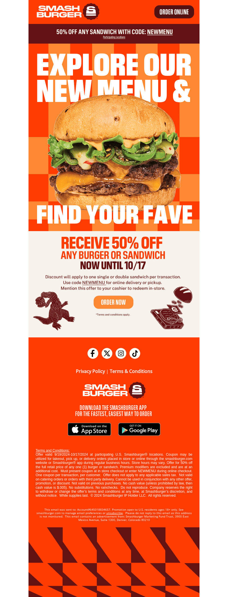 Smashburger: 50% Off 🔥