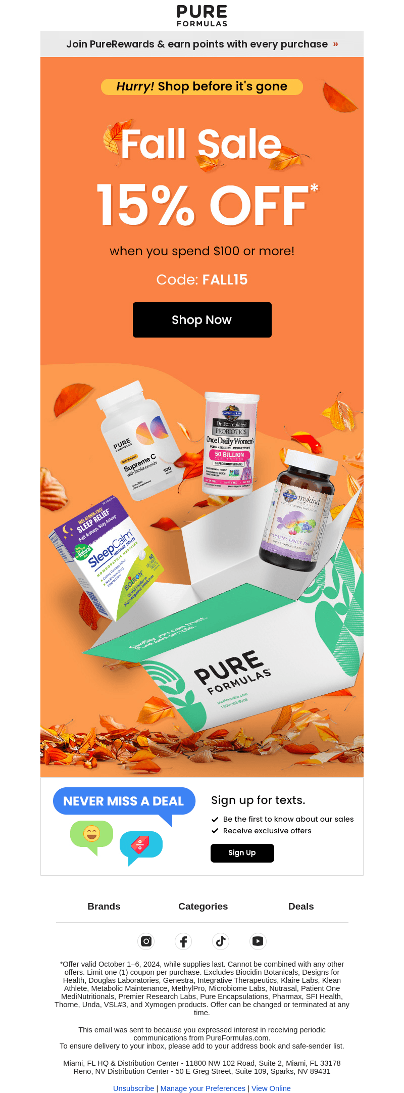 Celebrate fall with 15% OFF wellness essentials