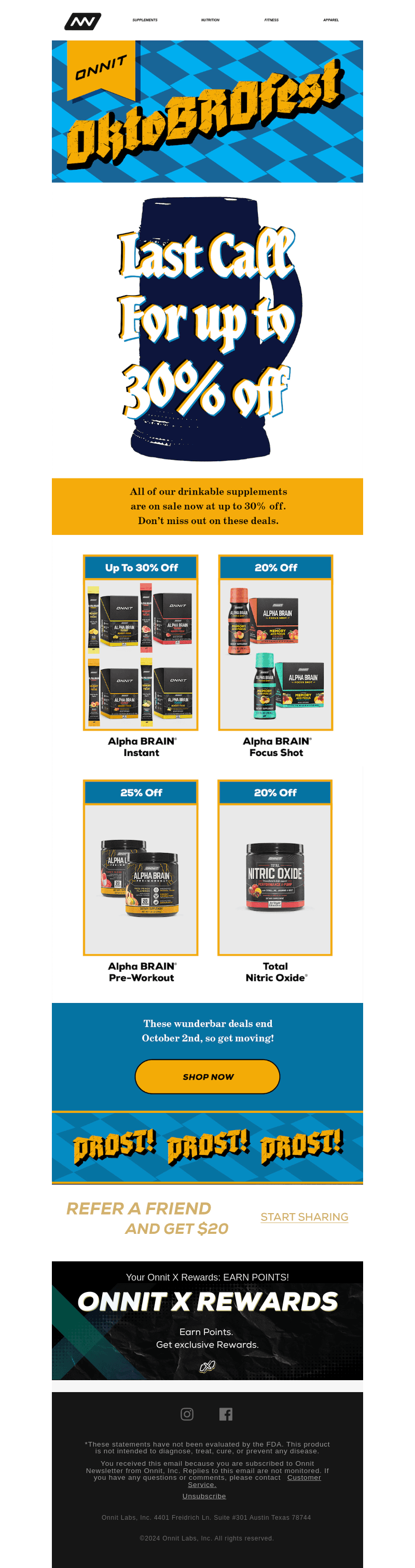 Last Call For Up To 30% Off!