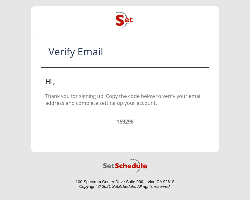 Verify Email