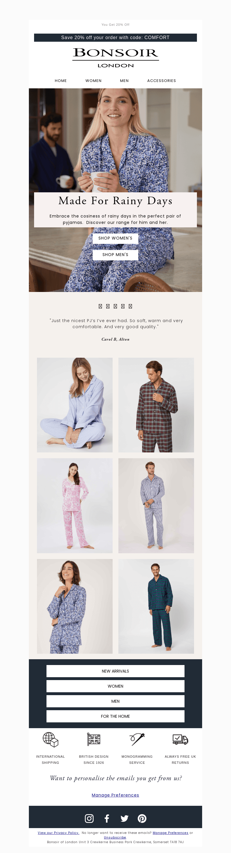 🌧️ PJs For Rainy Days