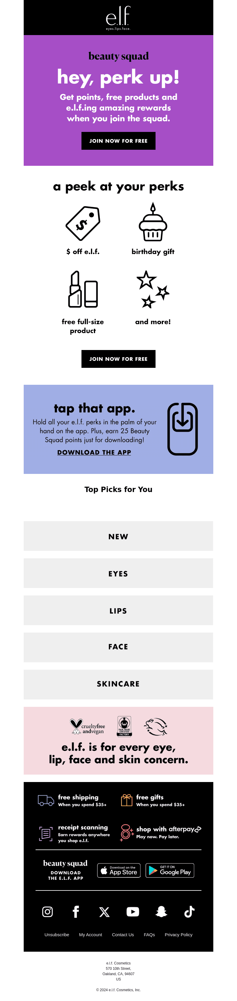 You're an e.l.f.ing VIP!