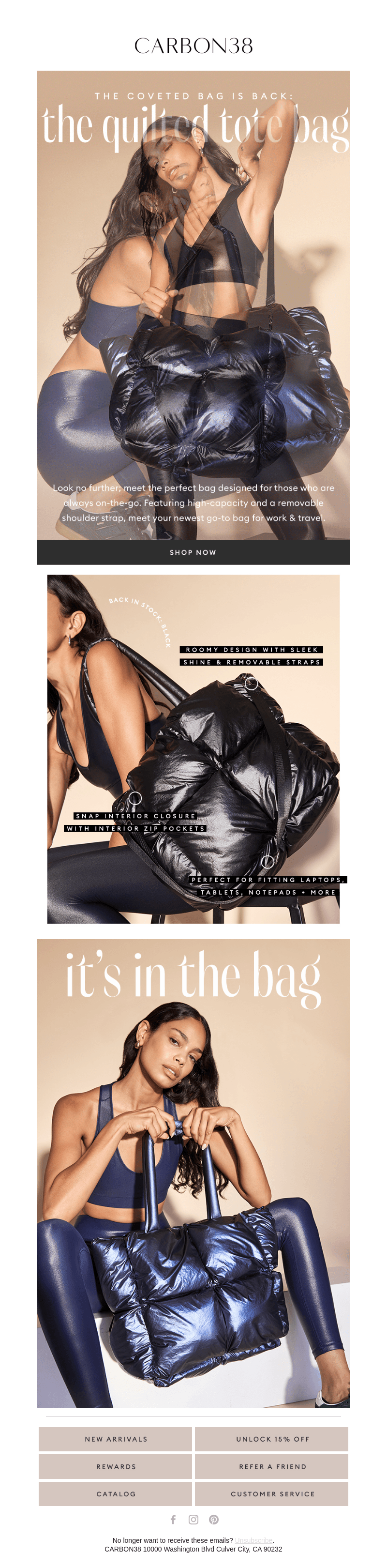 JUST IN: High-Shine Totes ✨