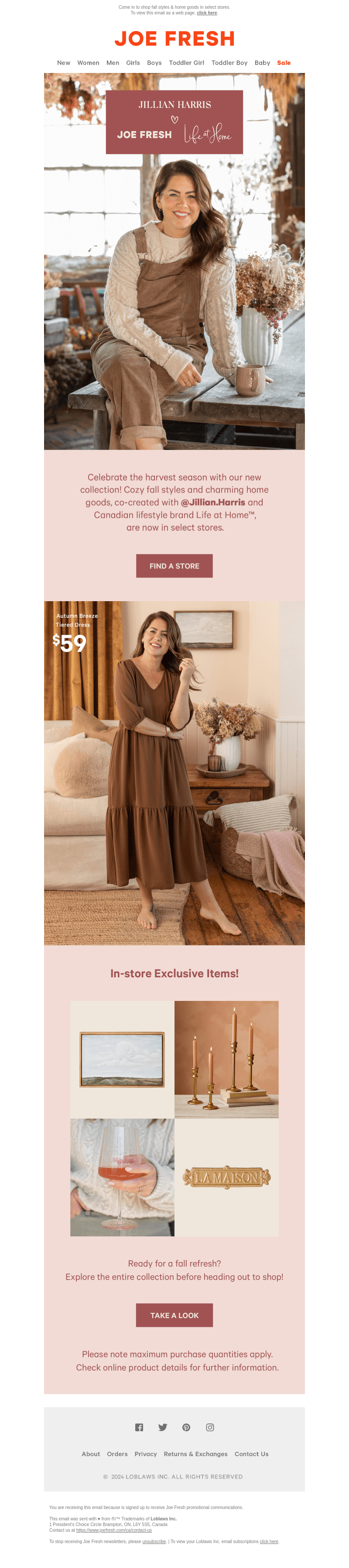 New @Jillian.Harris Collab Available in Stores! 🍂🤎🍂