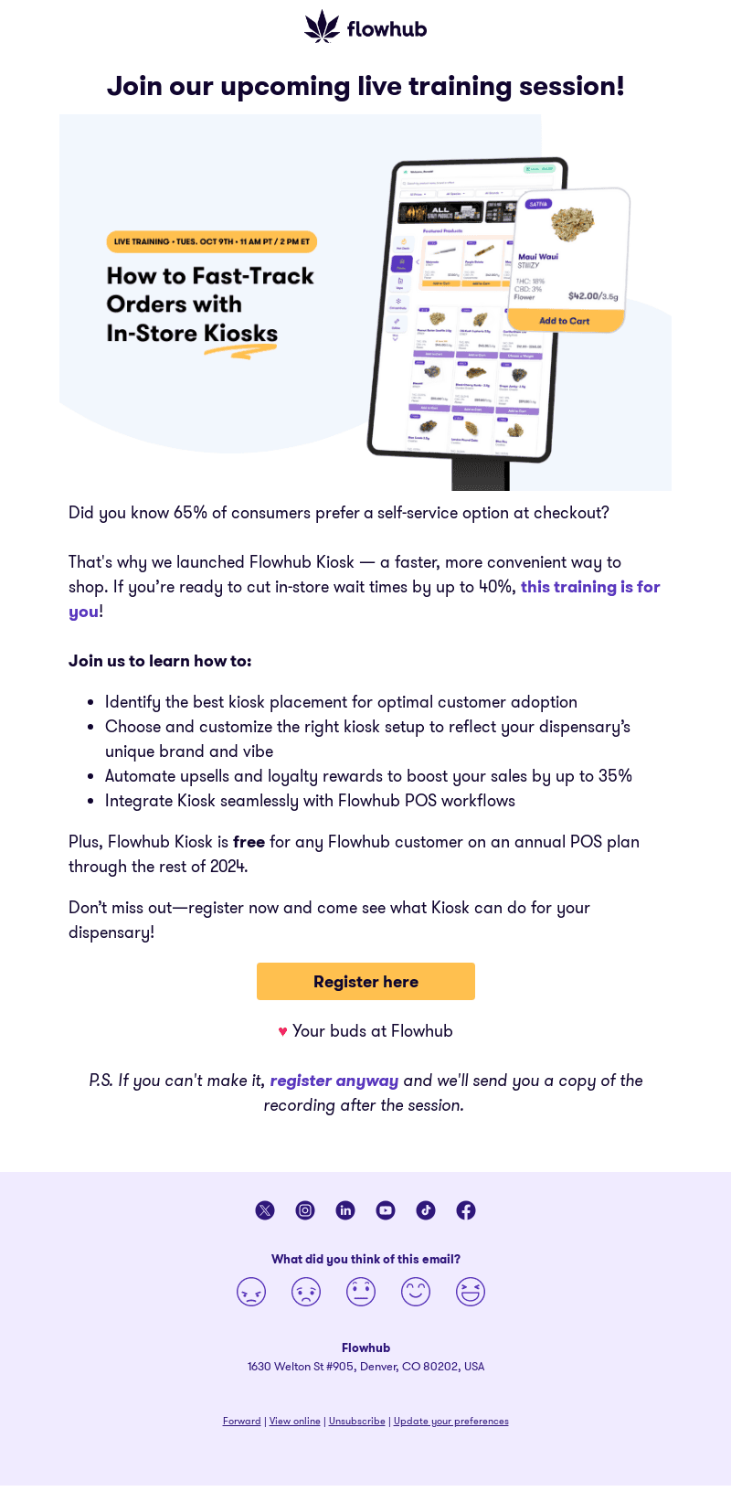 Flowhub email from Thu, Oct 3, 2024