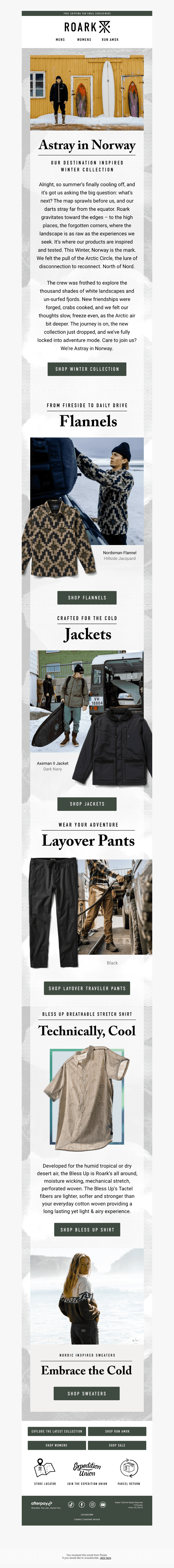 Astray in Norway — Our New Destination Inspired Winter Collection