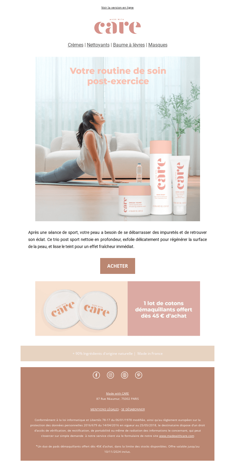 Notre nouvelle routine DISPONIBLE